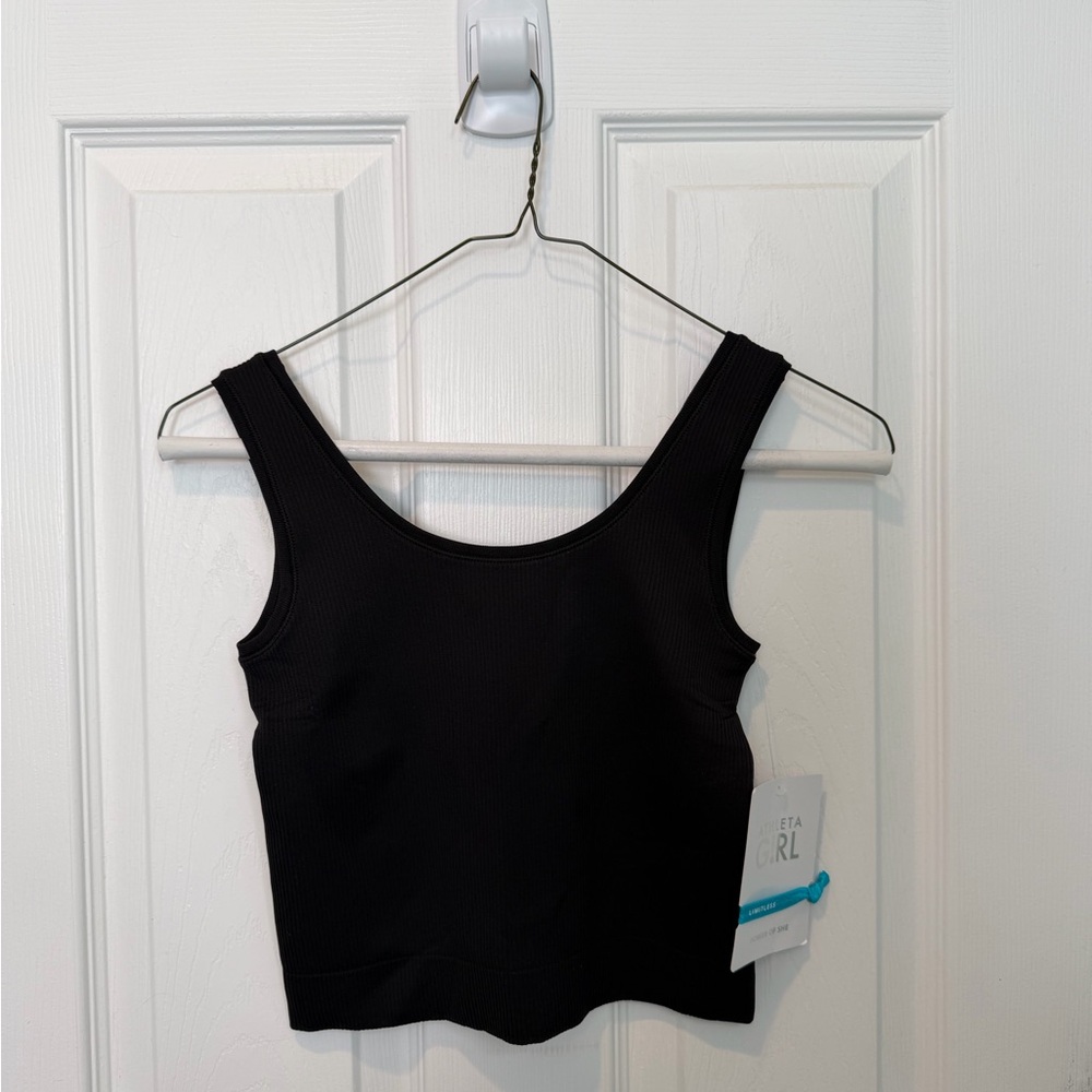 Athleta Girl Rise Above Rib Crop Tank